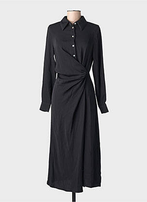 Robe mi-longue noir MANGO femme