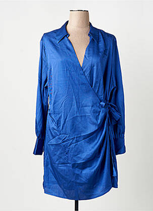 Robe mi-longue bleu MANGO femme