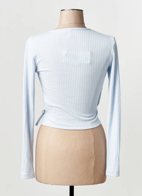 Gilet cache-cœur bleu ONLY femme