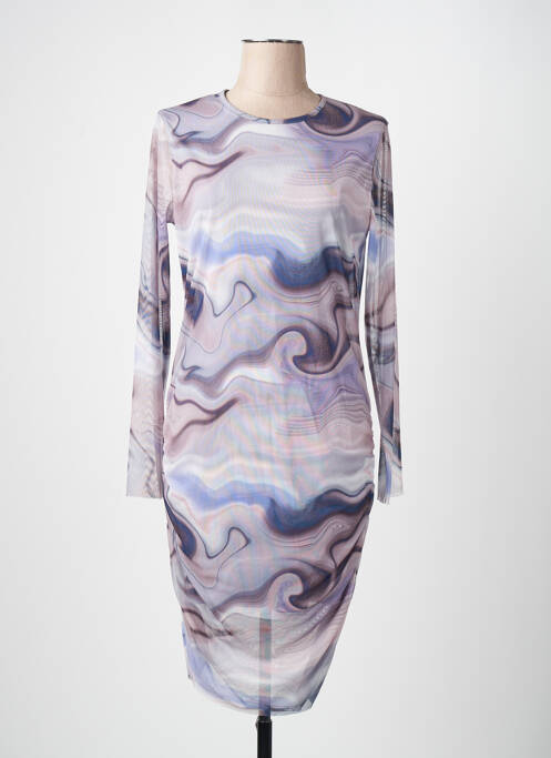 Robe courte violet JACQUELINE DE YONG femme