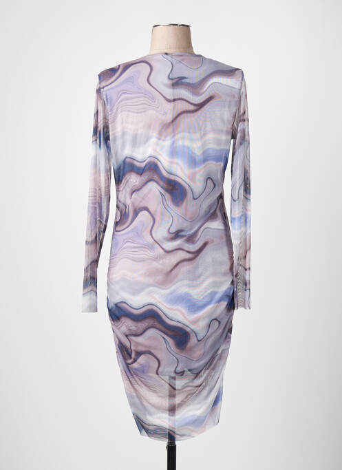 Robe courte violet JACQUELINE DE YONG femme