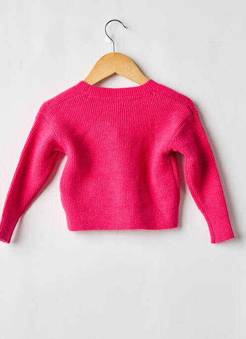 Gilet manches longues rose GARCIA fille