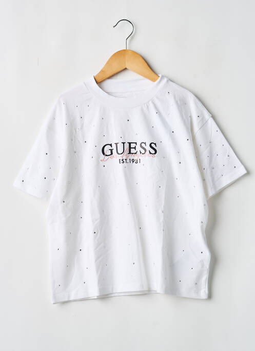 T-shirt blanc GUESS fille
