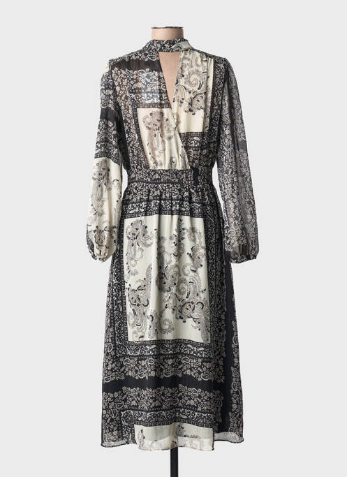 Robe longue noir MANGO femme