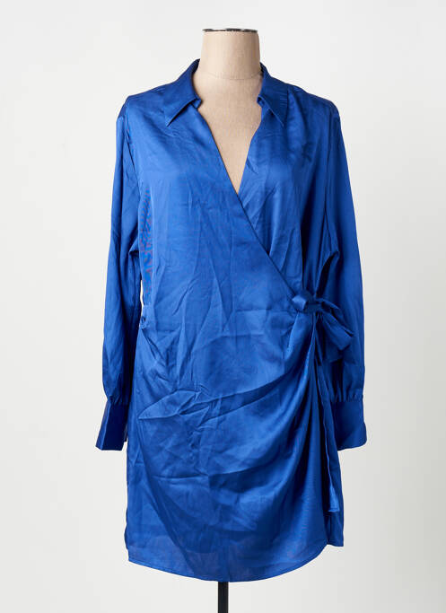 Robe mi-longue bleu MANGO femme