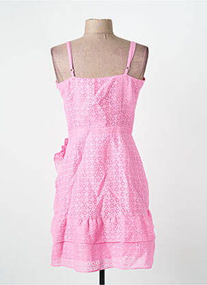 Robe courte rose NAF NAF femme
