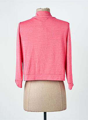 Gilet manches longues rose MORE & MORE femme