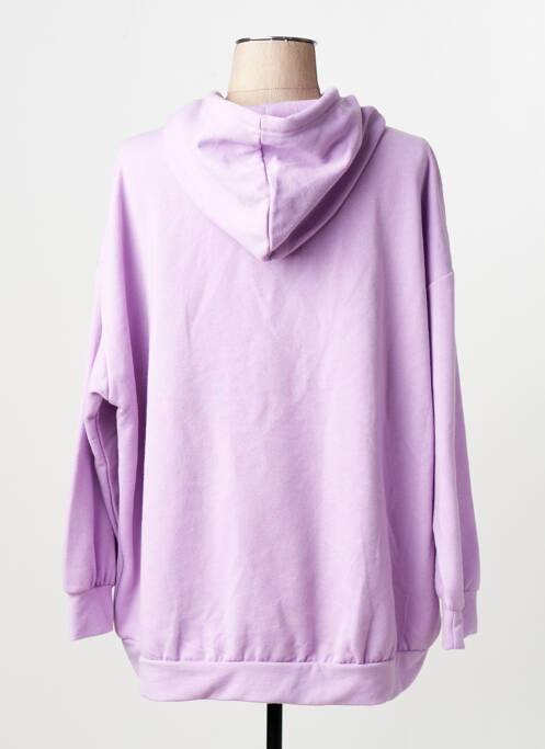 Sweat-shirt à capuche violet ONLY femme