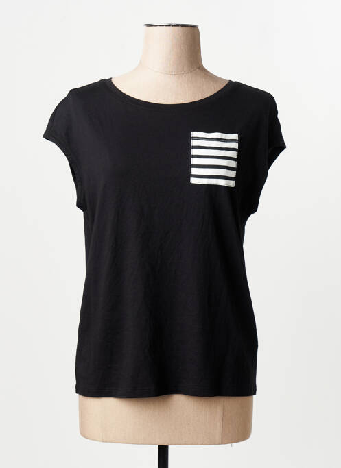 T-shirt noir STREET ONE femme