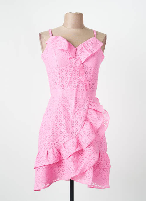 Robe courte rose NAF NAF femme