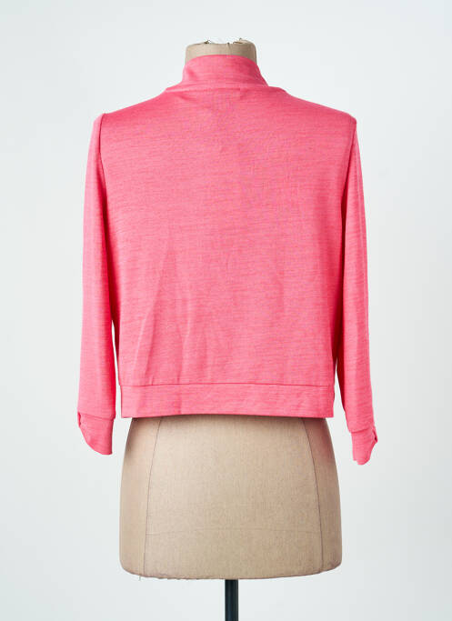 Gilet manches longues rose MORE & MORE femme