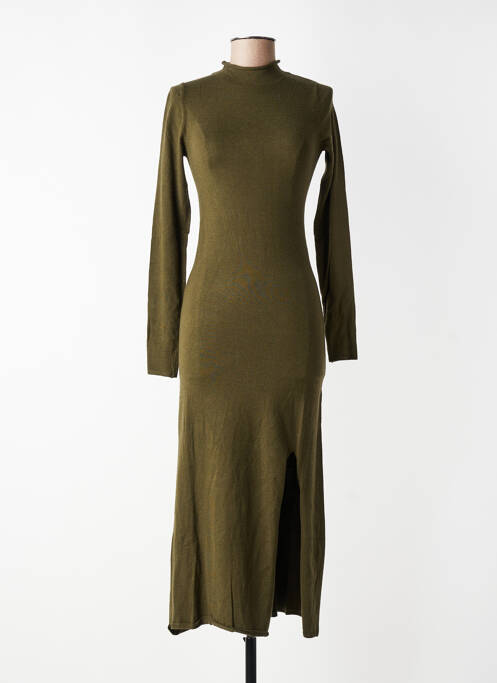 Robe longue vert MANGO femme