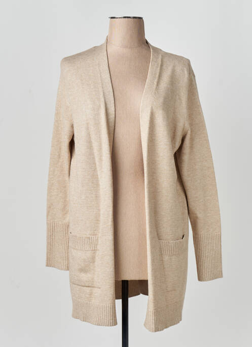 Gilet manches longues beige STREET ONE femme
