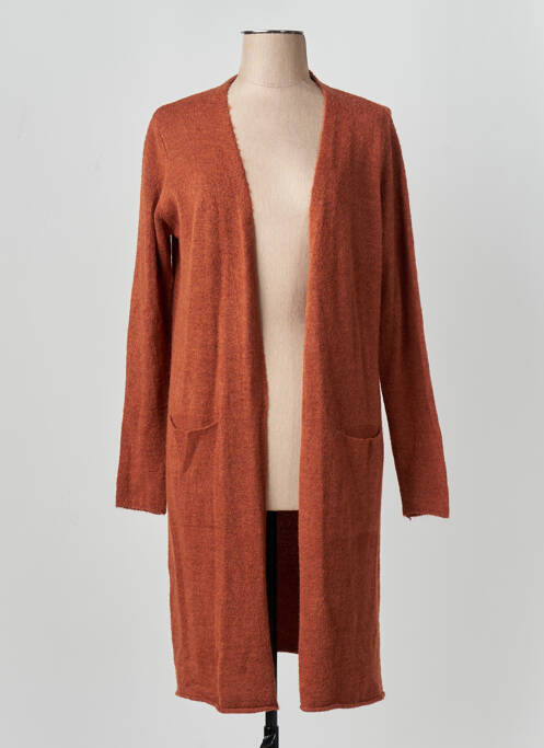 Gilet manches longues orange COPINES D'ANVERS femme