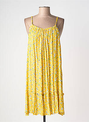 Robe courte jaune SUPERDRY femme