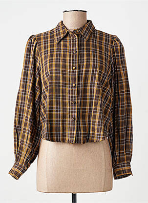 Chemisier marron ONLY femme