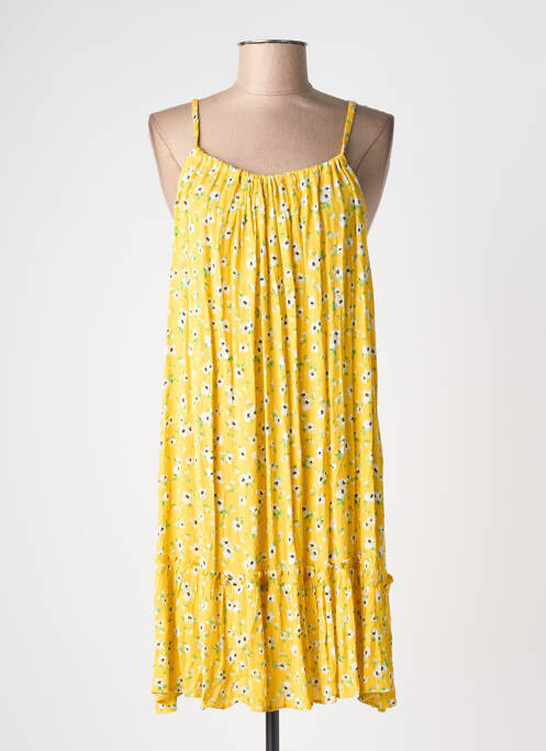 Robe courte jaune SUPERDRY femme
