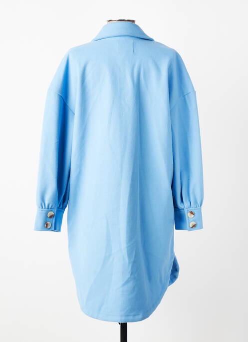 Manteau long bleu ONLY femme