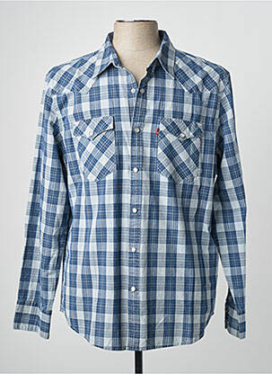 Chemise manches longues bleu LEVIS homme