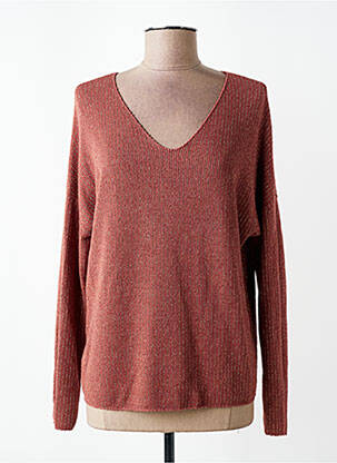 Pull marron TERRA DI SIENA femme