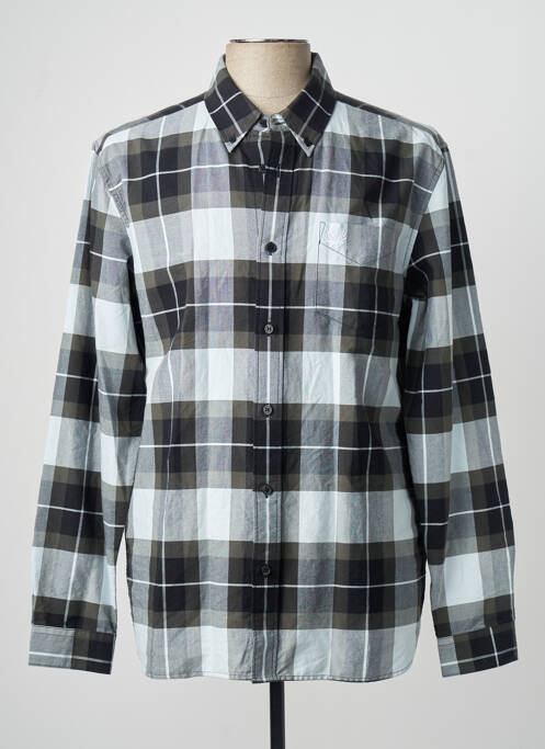 Chemise manches longues gris FRED PERRY homme