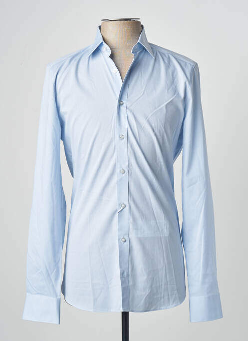 Chemise manches longues bleu OLYMP homme