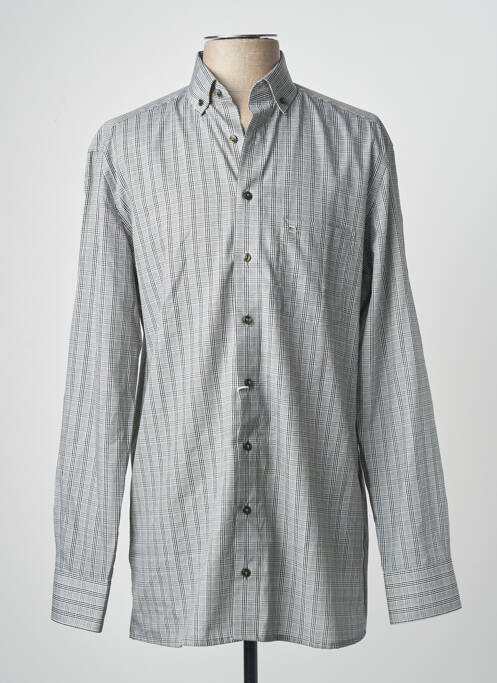 Chemise manches longues vert OLYMP homme