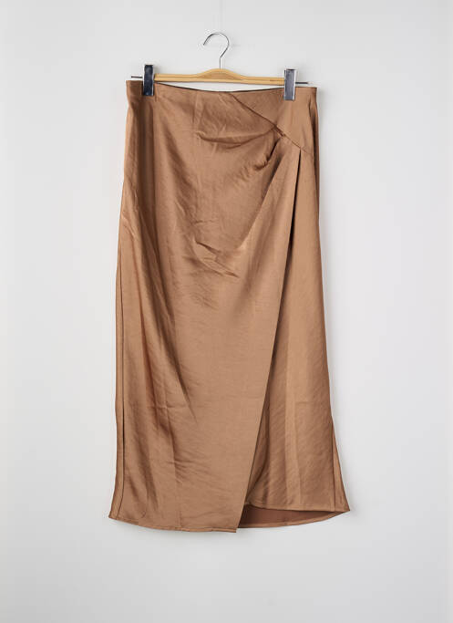 Jupe mi-longue marron Y.A.S femme