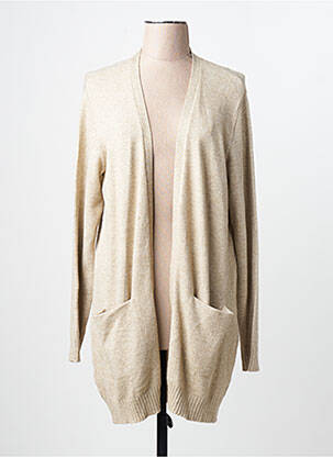 Gilet manches longues beige VILA femme