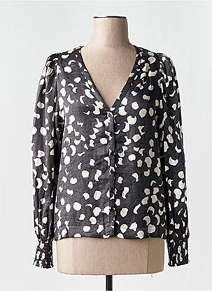 Chemisier noir OBJECT femme