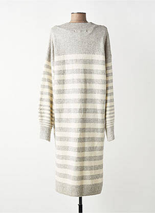 Robe mi-longue gris VERO MODA femme