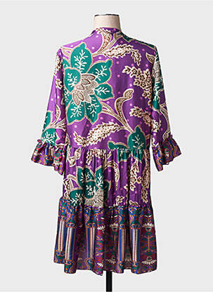 Robe mi-longue violet TERRA DI SIENA femme