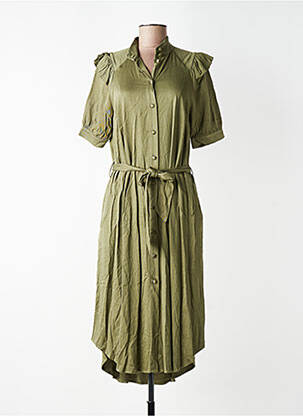 Robe mi-longue vert NUMPH femme