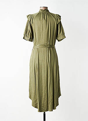 Robe mi-longue vert NUMPH femme
