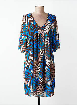 Robe mi-longue bleu TERRA DI SIENA femme