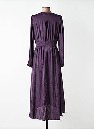 Robe mi-longue violet MORGAN femme