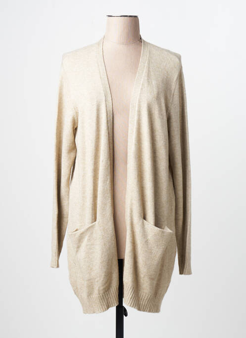 Gilet manches longues beige VILA femme