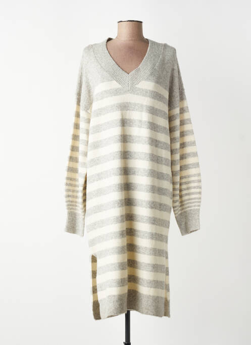 Robe mi-longue gris VERO MODA femme