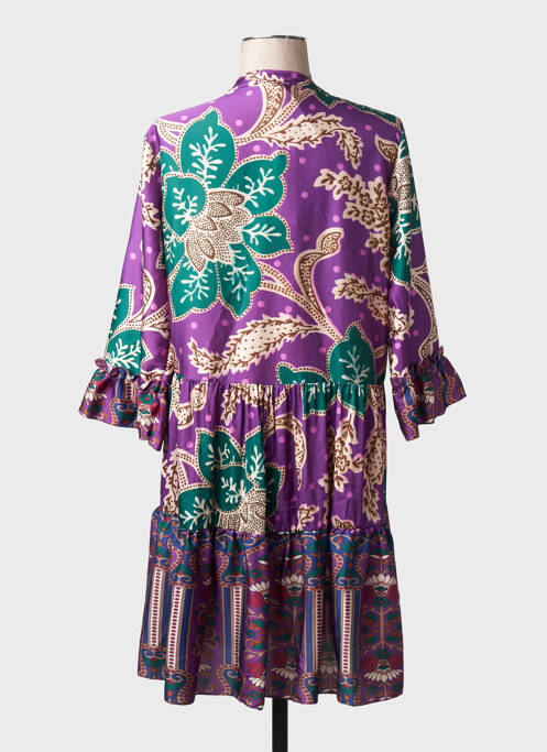 Robe mi-longue violet TERRA DI SIENA femme
