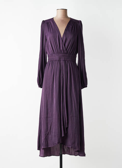 Robe mi-longue violet MORGAN femme
