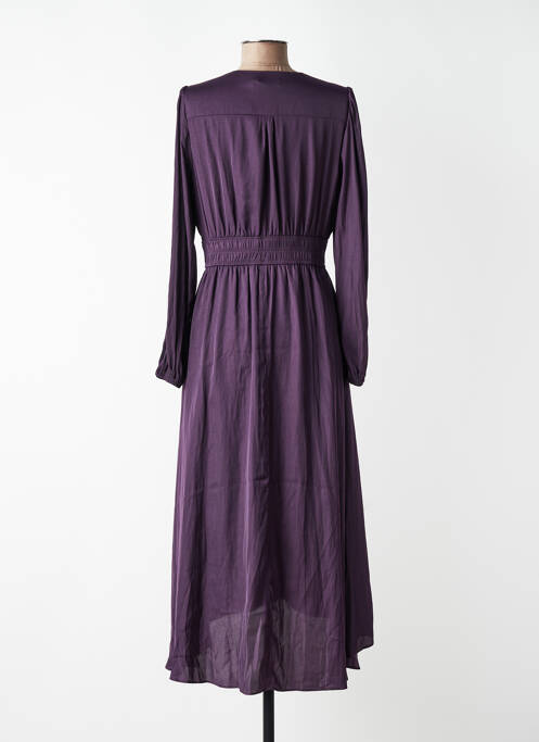 Robe mi-longue violet MORGAN femme