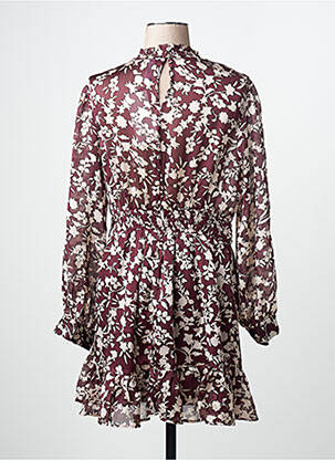Robe courte violet MANGO femme