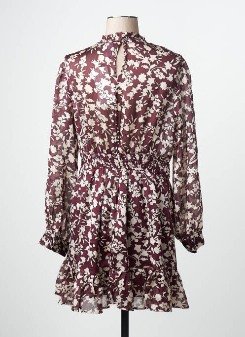 Robe courte violet MANGO femme