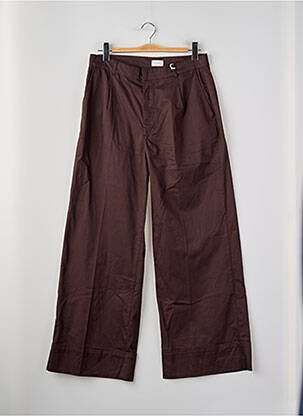 Pantalon droit marron YUGEN femme