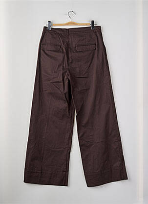 Pantalon droit marron YUGEN femme