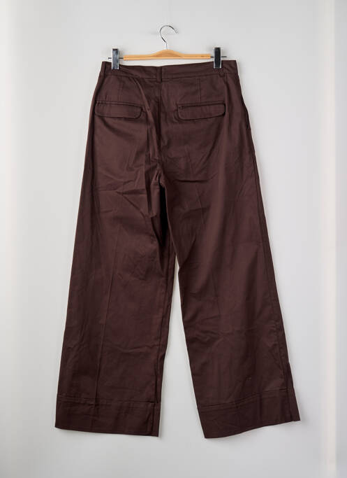 Pantalon droit marron YUGEN femme