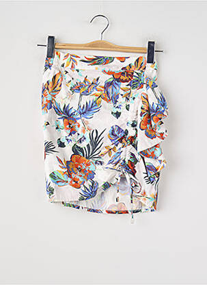 Jupe courte blanc MANGO femme