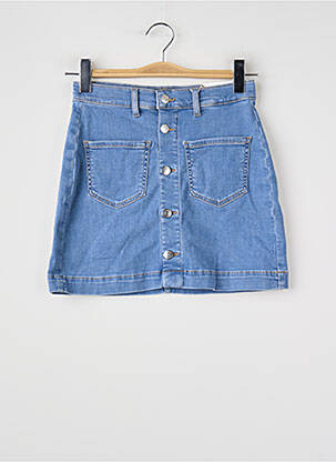 Jupe courte bleu ONLY femme