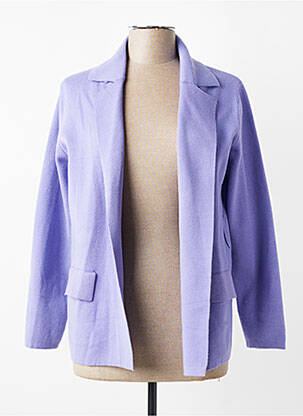 Gilet manches longues bleu MILLENIUM femme