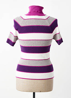Pull col roulé violet AMELIE & AMELIE femme